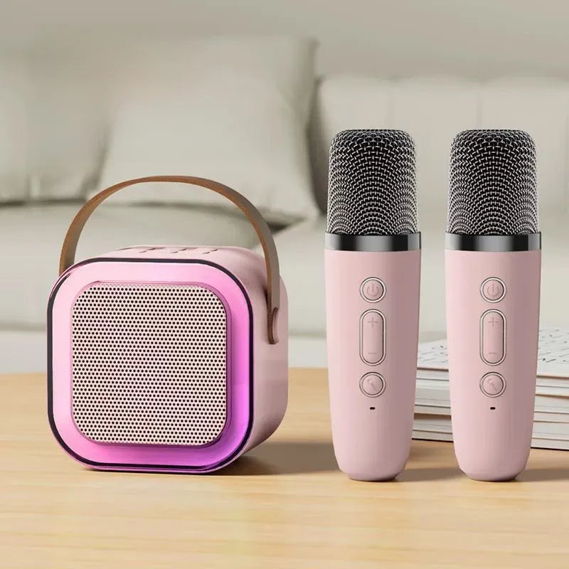 WezzaFamme Portable Bluetooth Karaoke Speaker with Microphone
