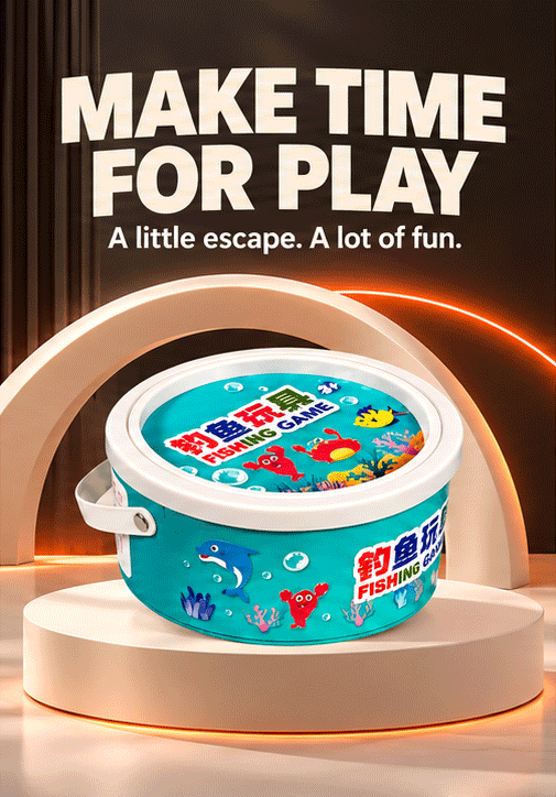 WezzaFamme Wooden Magnetic Fishing Game for Kids - Mobile landing image 3
