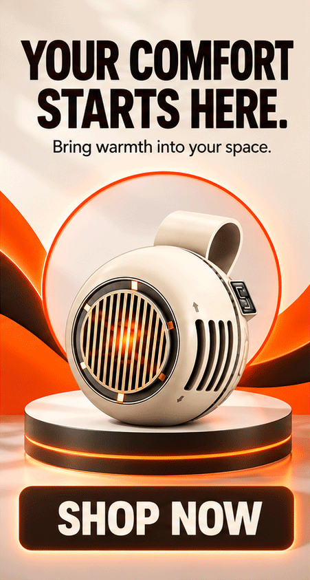 WezzaFamme  Portable USB Rechargeable Bladeless Mini Fan - Mobile landing image 4