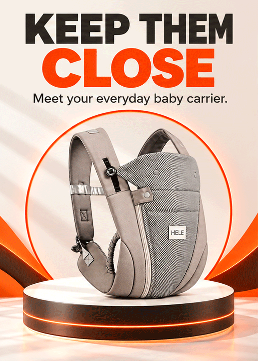 WezzaFamme Lightweight Breathable Baby Carrier - Mobile landing image 1