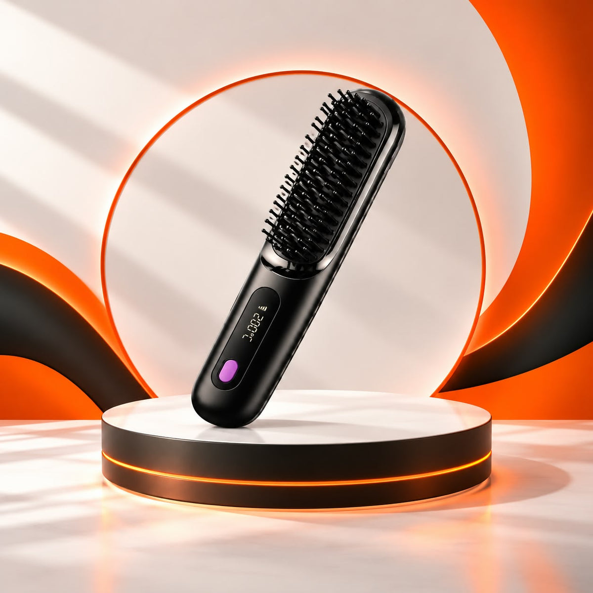 WezzaFamme Wireless Hair Straightening Comb with Negative Ion Technology