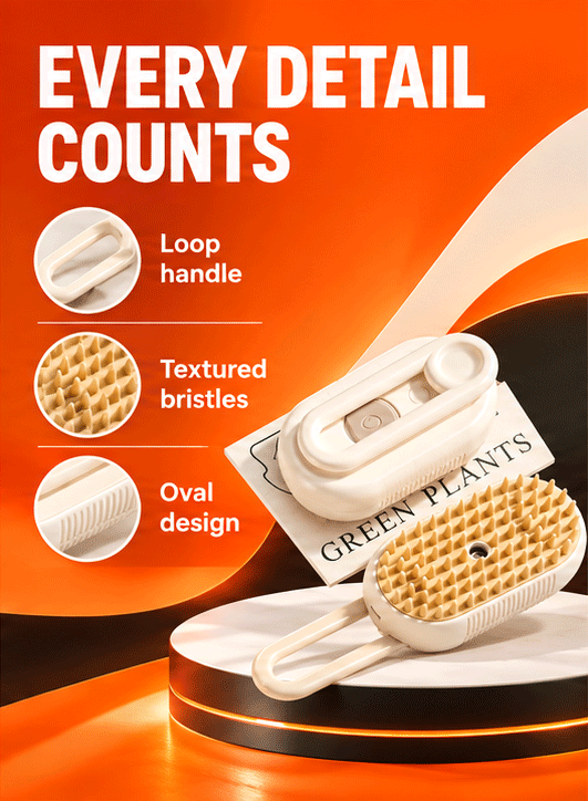 WezzaFamme Pet Spray Massage Comb Cat Steam Comb Hair Comb - Mobile landing image 2