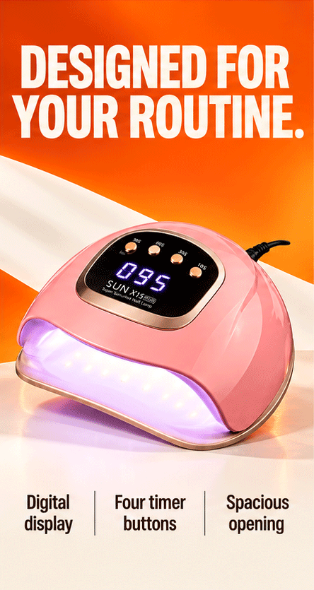 WezzaFamme LED Nail Lamp with Red Light Technology - Mobile landing image 2