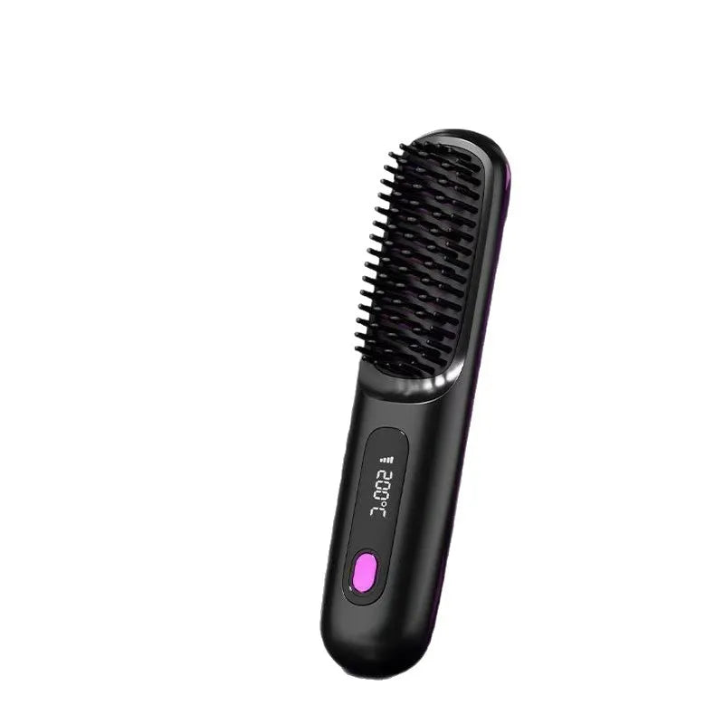 WezzaFamme Wireless Hair Straightening Comb with Negative Ion Technology