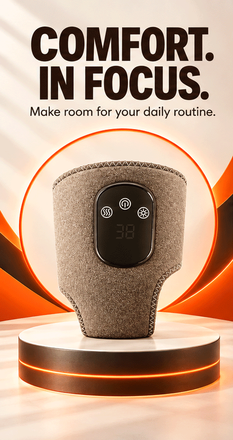WezzaFamme Electric Heating Ankle Protector with Vibration Massage and Graphene Technology - Mobile landing image 1
