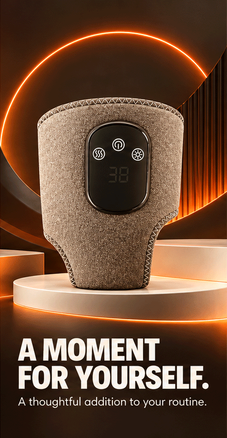 WezzaFamme Electric Heating Ankle Protector with Vibration Massage and Graphene Technology - Mobile landing image 3