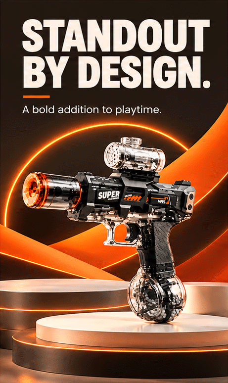 WezzaFamme Electric Water Gun with Light Effect - Mobile landing image 3