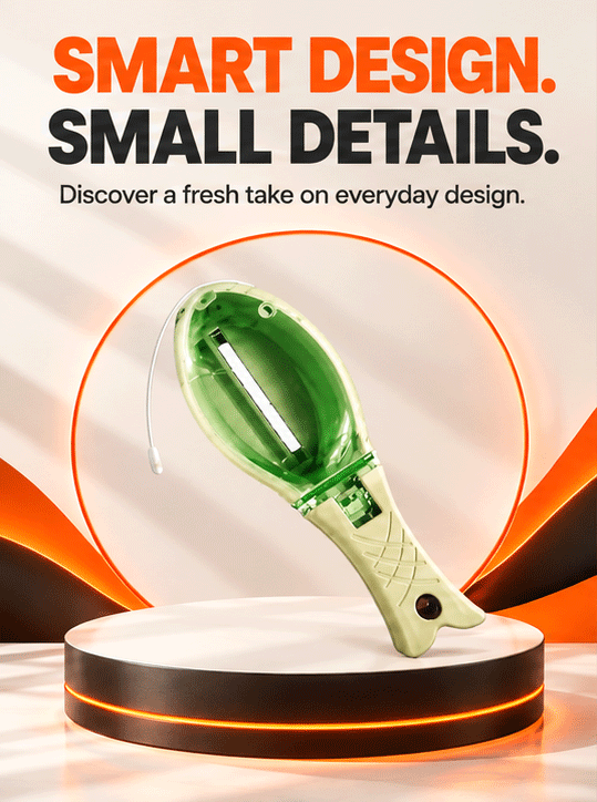 WezzaFamme Creative Fish Shaped Scale Scraper - Mobile landing image 1
