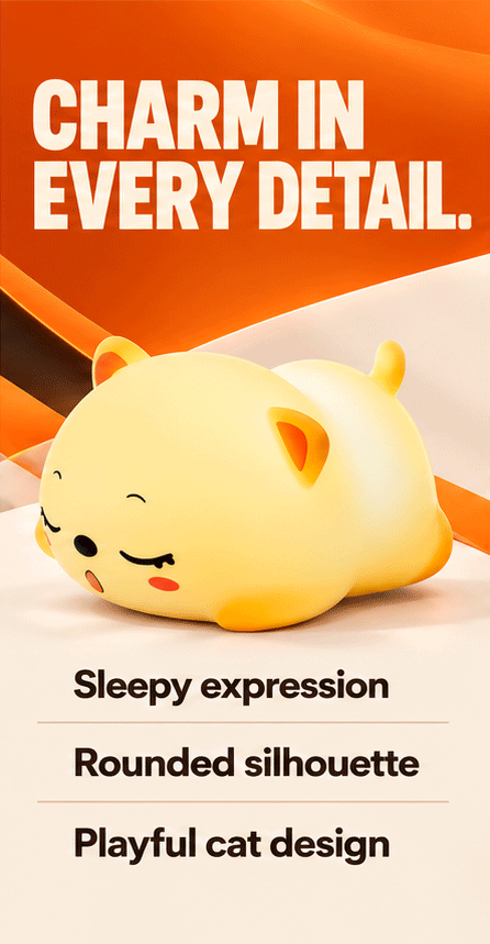 WezzaFamme Animal Shape Rechargeable Night Light - Mobile landing image 2