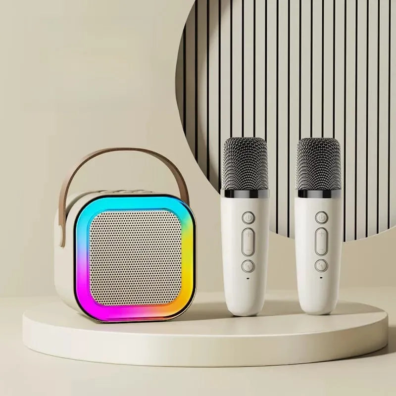 WezzaFamme Portable Bluetooth Karaoke Speaker with Microphone