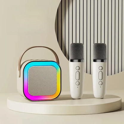 WezzaFamme Portable Bluetooth Karaoke Speaker with Microphone
