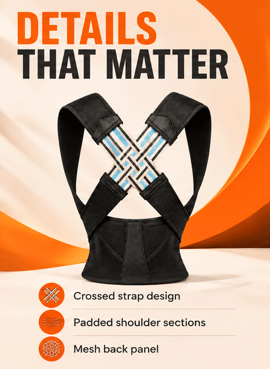 WezzaFamme Posture Corrector for Shoulder and Back Support - Mobile landing image 2