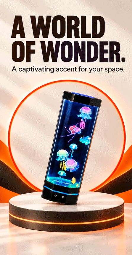 WezzaFamme Remote Control Color Changing Jellyfish USB Night Light - Mobile landing image 1