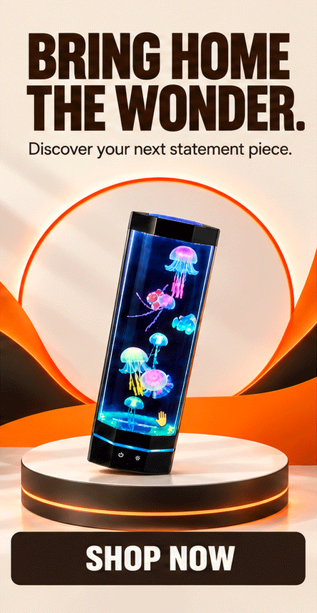 WezzaFamme Remote Control Color Changing Jellyfish USB Night Light - Mobile landing image 4