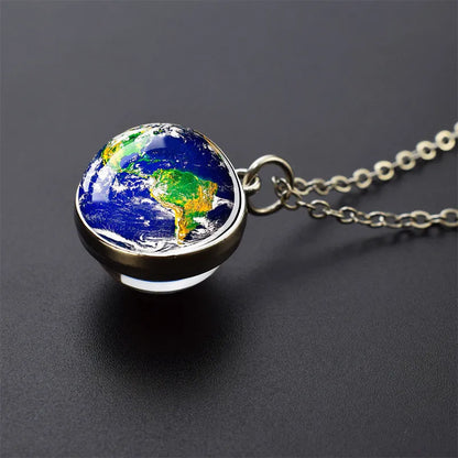 WezzaFamme Solar System Pendant Necklace