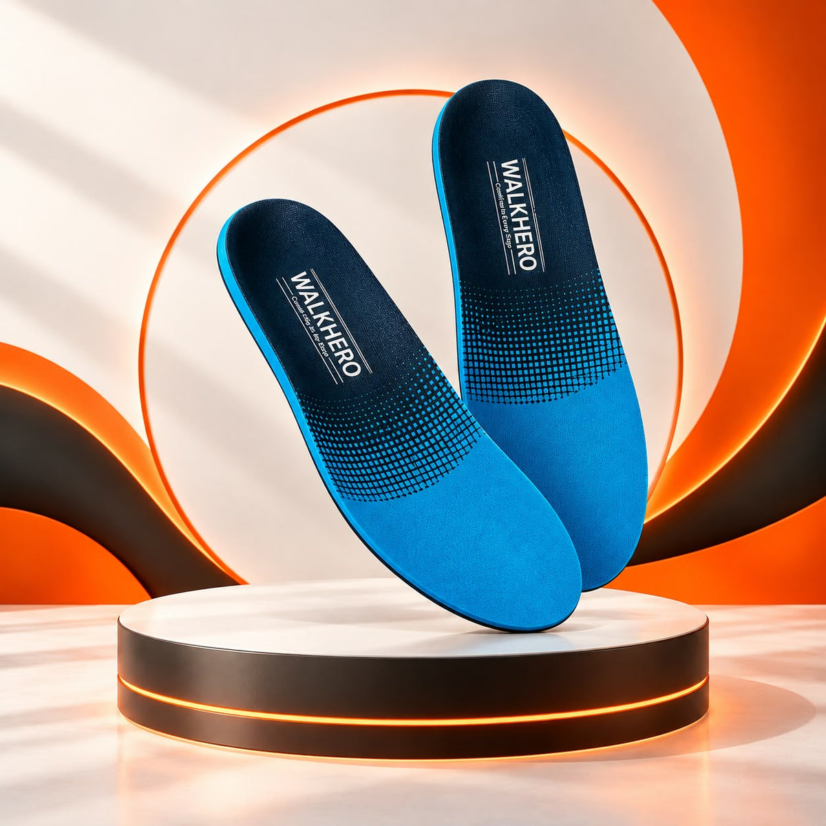 WezzaFamme Orthopedic Insoles for Plantar Fasciitis Relief