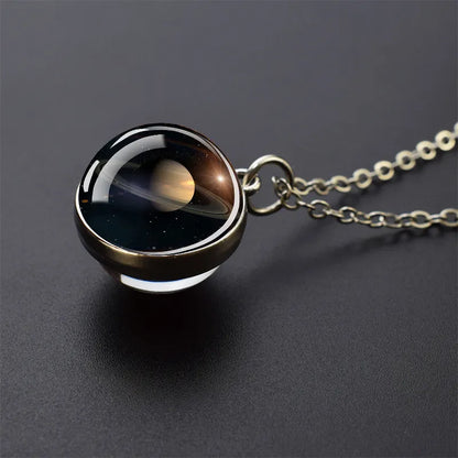 WezzaFamme Solar System Pendant Necklace