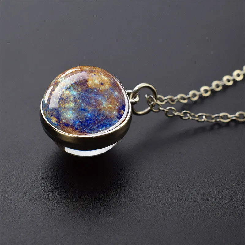 WezzaFamme Solar System Pendant Necklace