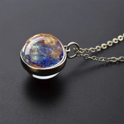 WezzaFamme Solar System Pendant Necklace