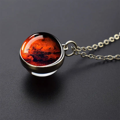 WezzaFamme Solar System Pendant Necklace