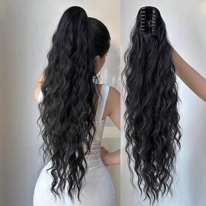 WezzaFamme Synthetic Hair Ponytail with Claw Clip