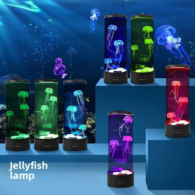 WezzaFamme Remote Control Color Changing Jellyfish USB Night Light