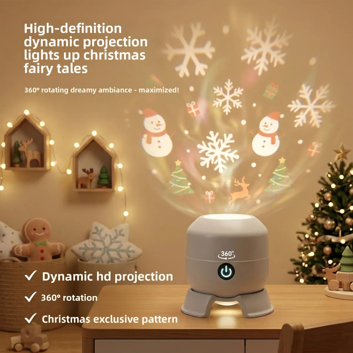 WezzaFamme "Rotating Starry Sky Projection Night Light "