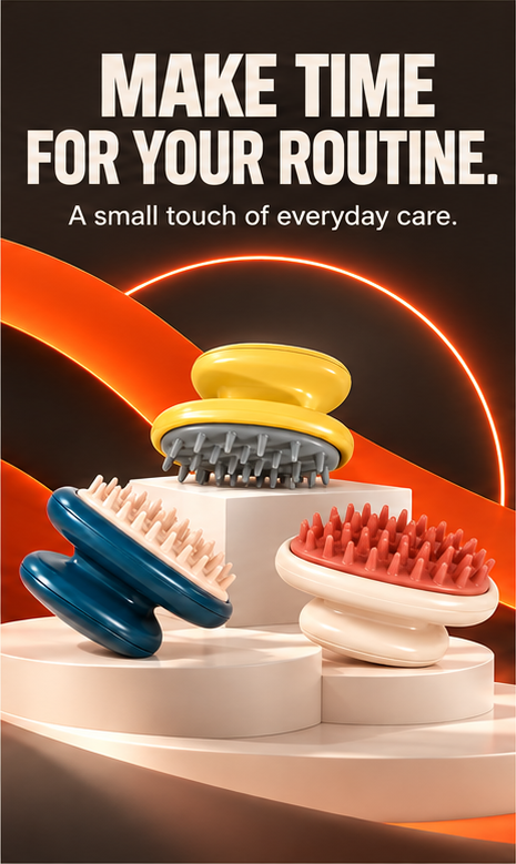 WezzaFamme Hair-washing brush and shampoo comb - Mobile landing image 3
