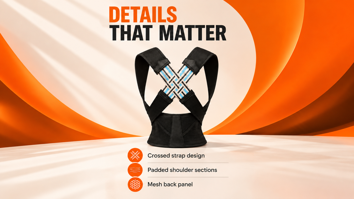 WezzaFamme Posture Corrector for Shoulder and Back Support - Desktop landing image 2