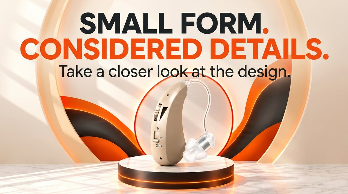 WezzaFamme TruHear™ | Invisible Behind The Ears Hearing Aids - Desktop landing image 1