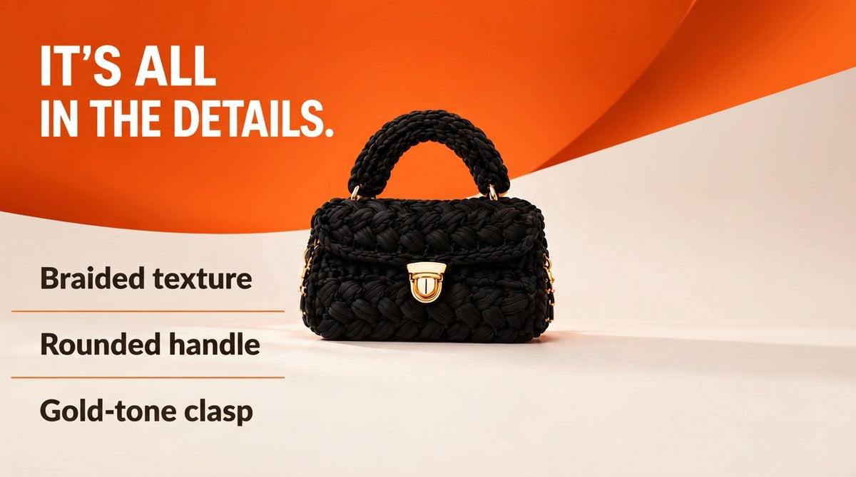WezzaFamme Handmade Woven Crossbody Bag - Desktop landing image 2