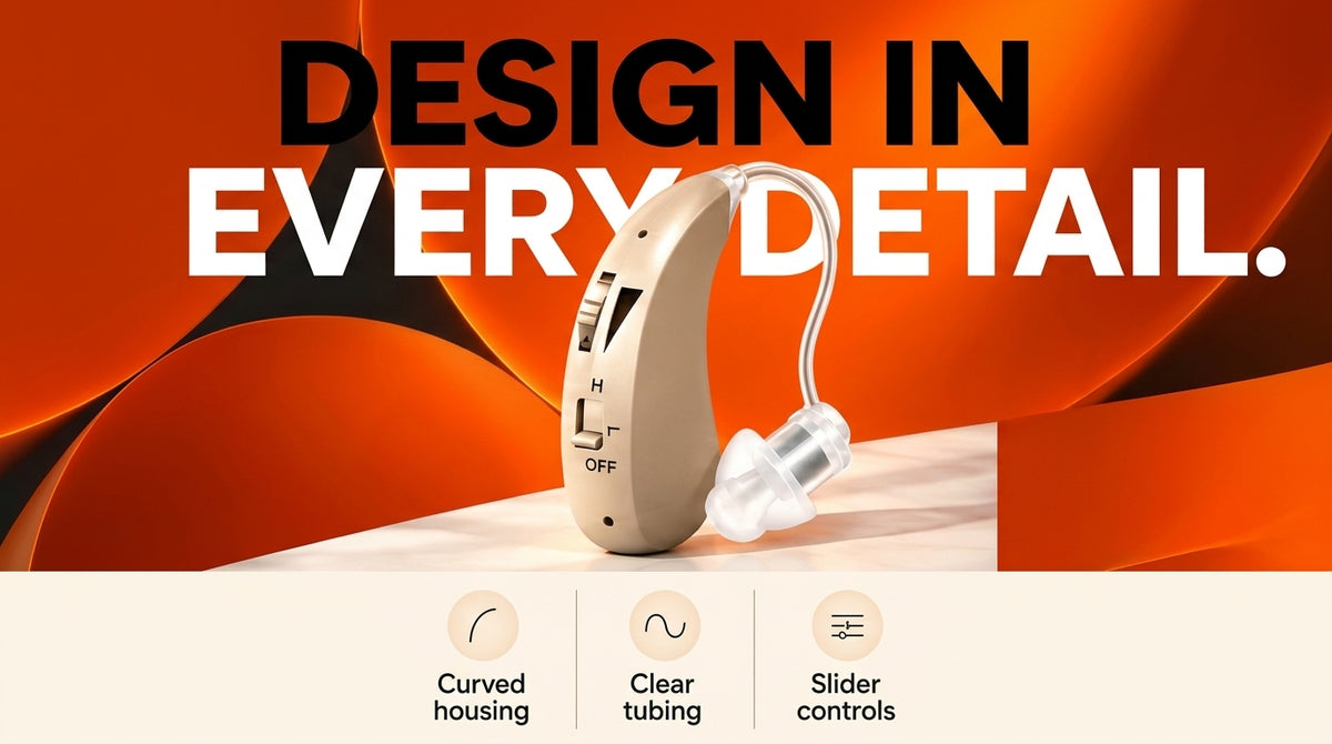 WezzaFamme TruHear™ | Invisible Behind The Ears Hearing Aids - Desktop landing image 2