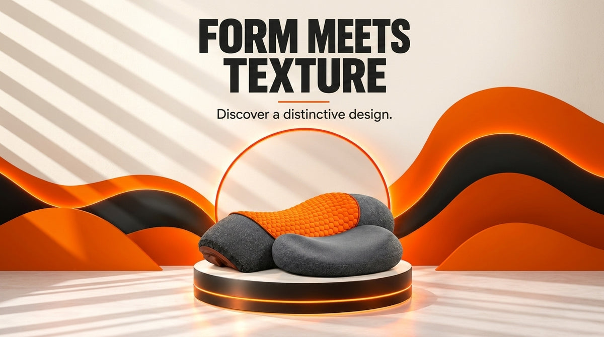 WezzaFamme Adjustable Heating Massage Neck Pillow with Memory Foam - Desktop landing image 2