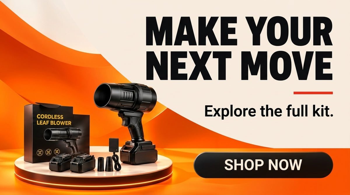 WezzaFamme Cordless Turbo Jet Leaf Blower - Desktop landing image 2