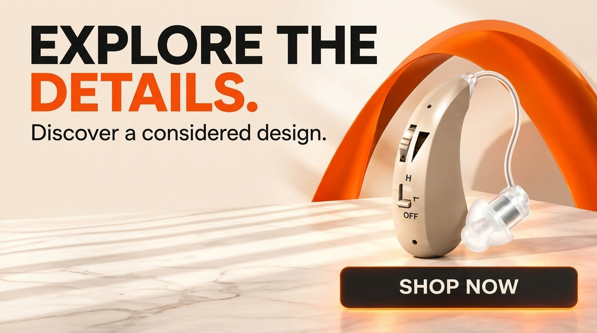 WezzaFamme TruHear™ | Invisible Behind The Ears Hearing Aids - Desktop landing image 4