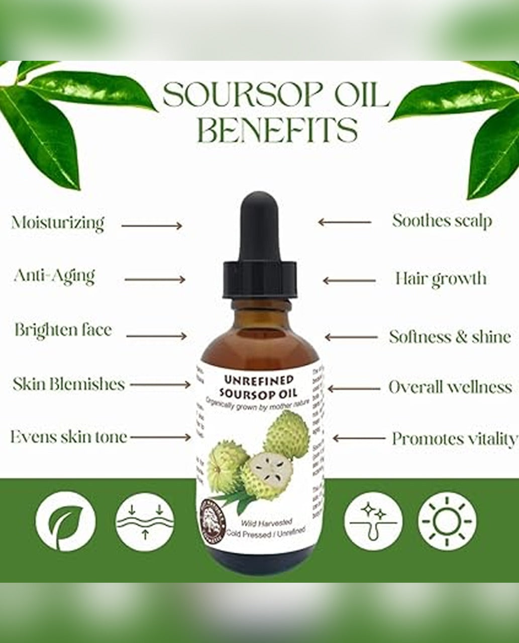 WezzaFamme Best Nature's Cosmetics Organic Soursop Oil