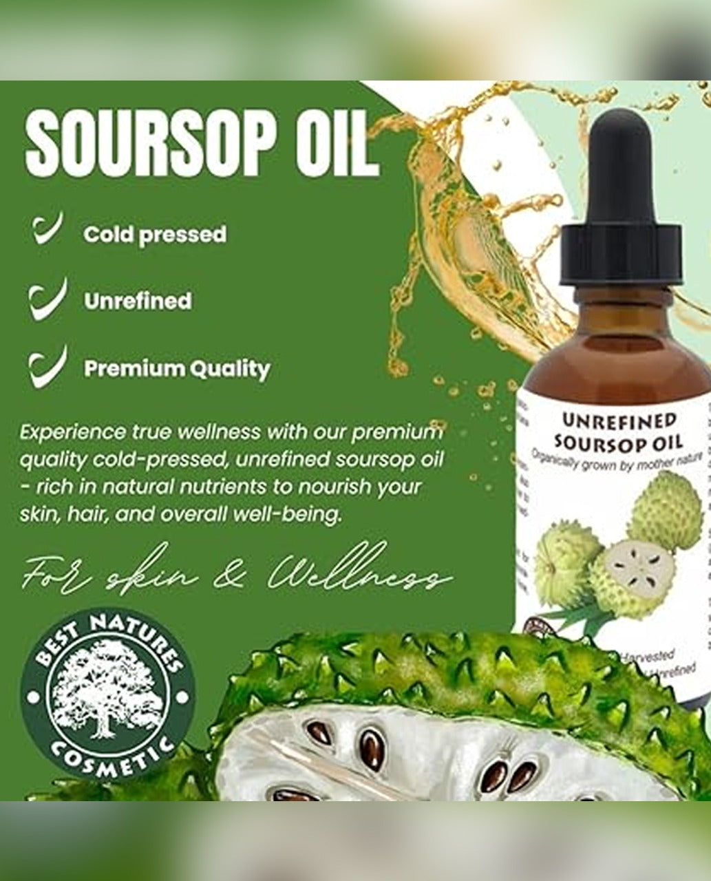 WezzaFamme Best Nature's Cosmetics Organic Soursop Oil