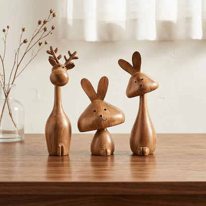 WezzaFamme Medieval Style Rabbit Family Figurine
