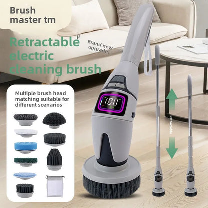 WezzaFamme Multifunctional Wireless Electric Cleaning Brush with Voice Prompt