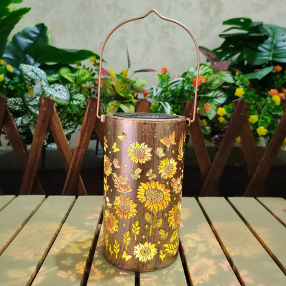 WezzaFamme Solar Powered Outdoor Garden Hanging Light