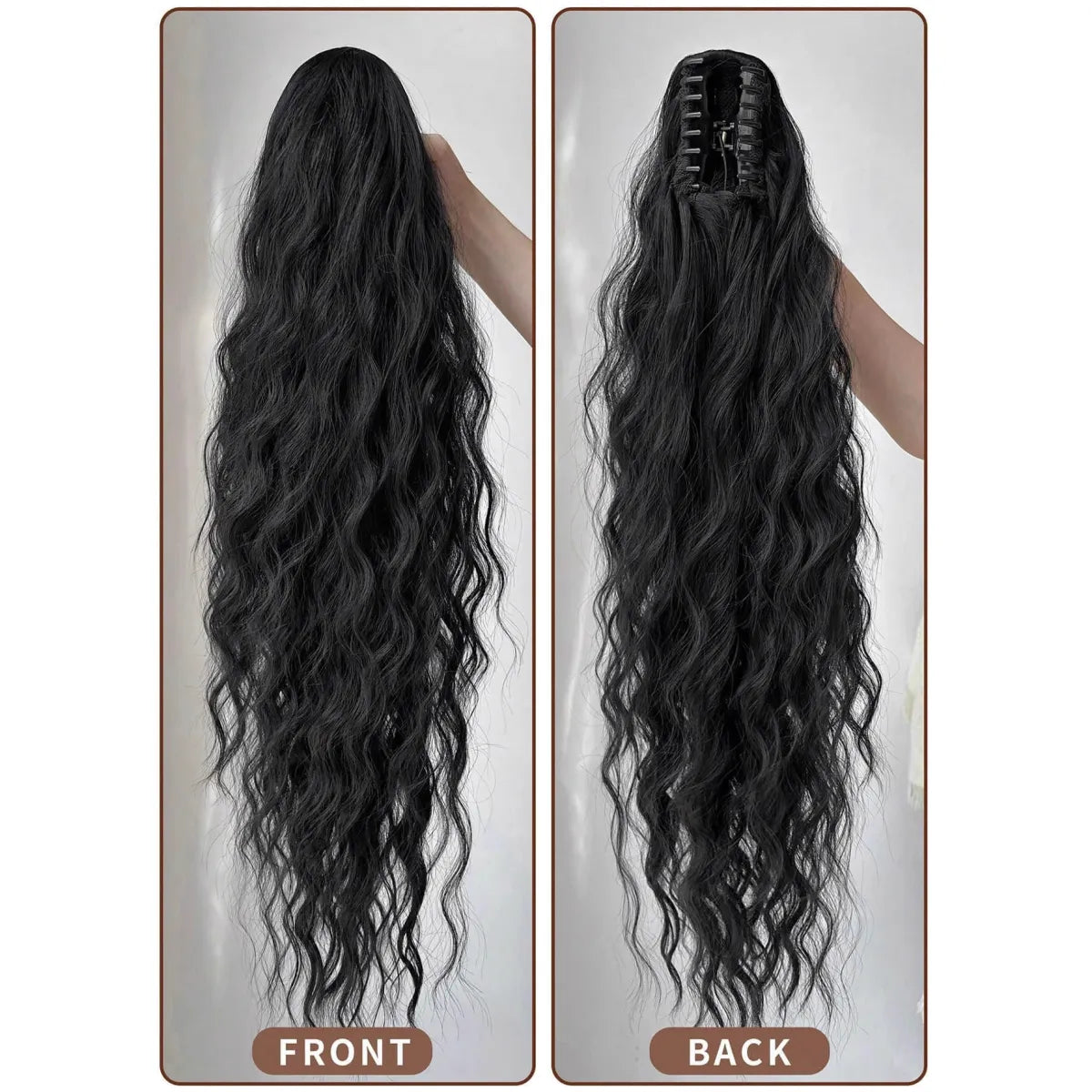 WezzaFamme Synthetic Hair Ponytail with Claw Clip