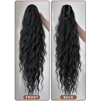 WezzaFamme Synthetic Hair Ponytail with Claw Clip