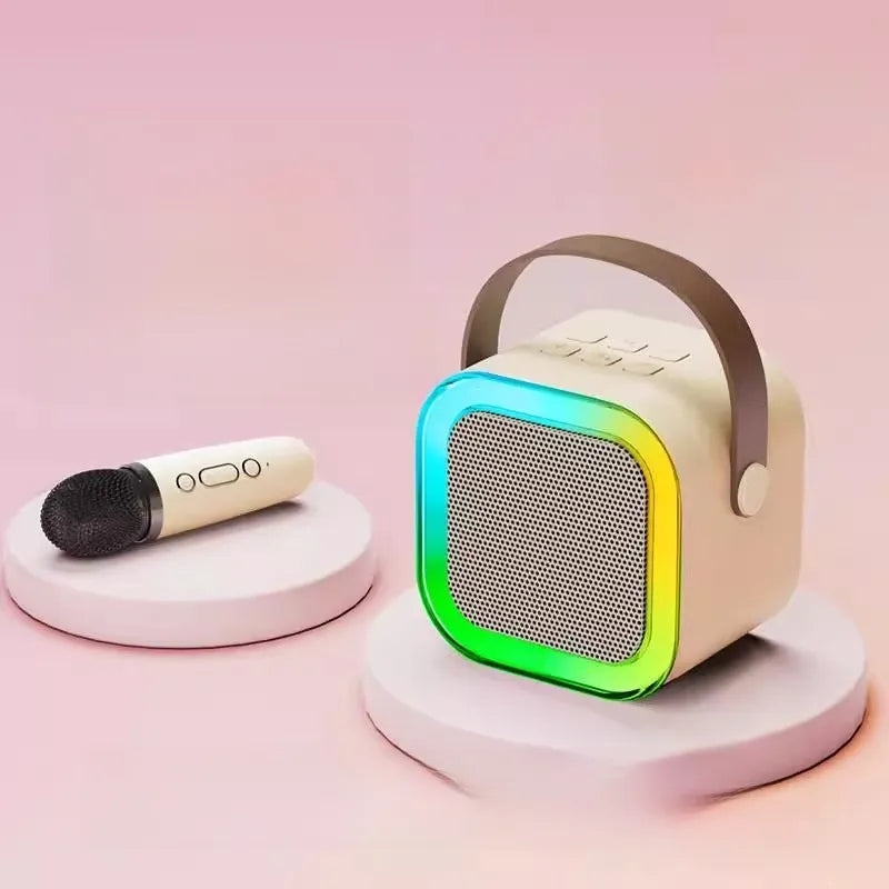 WezzaFamme Portable Bluetooth Karaoke Speaker with Microphone